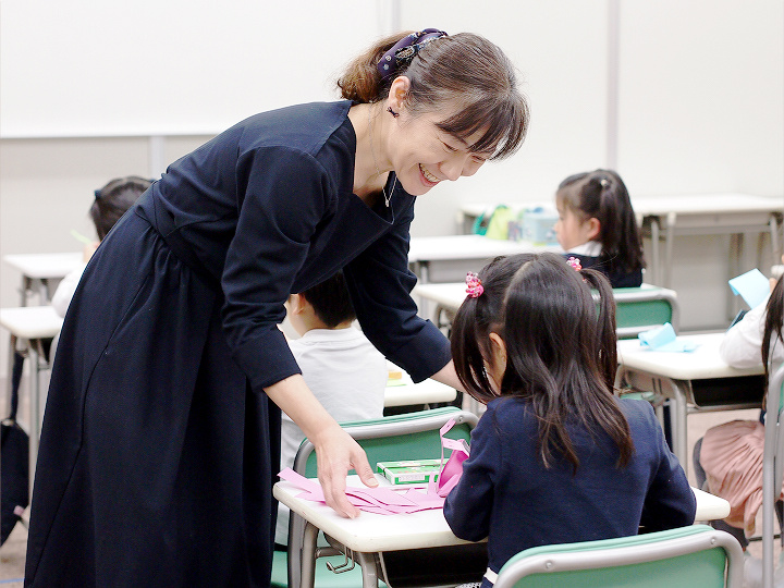 成城学園教室の授業風景